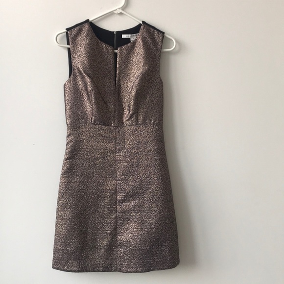 Black and Gold DVF dress size 2 - Picture 1 of 4